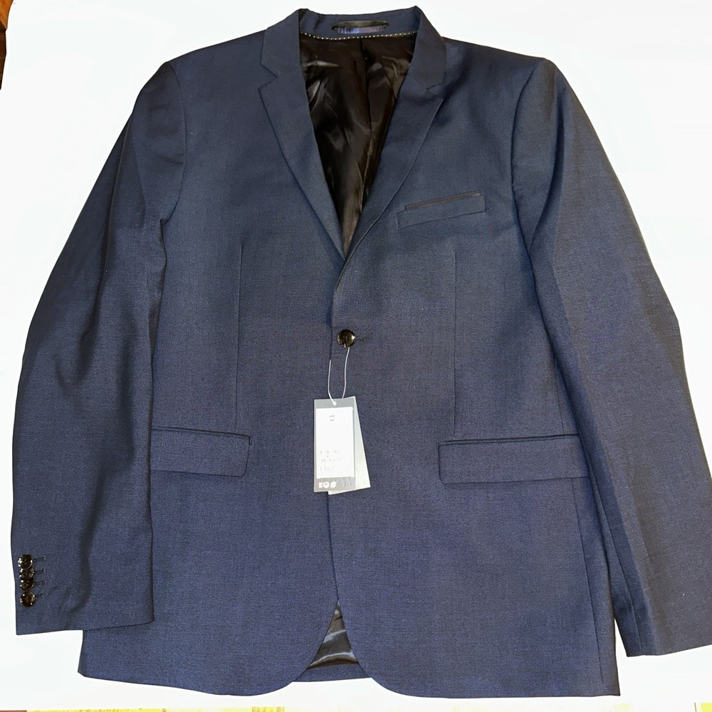 H&M Blazer Slim Fit Sports Coat Jacket Mens Size 44 R